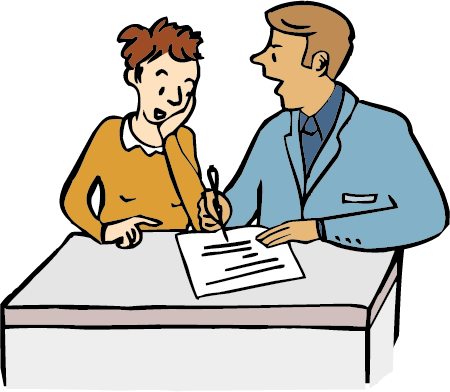 Diese Frau hat einen gesetzlichen Betreuer vom Amt bekommen. Er unterstützt sie und darf über ihr Geld und andere Sachen bestimmen. Das Gericht passt dabei auf.